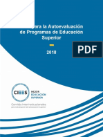 Guía para La Autoevaluación de Programas de Educación Superior