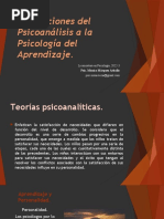 Psicanalisis y Aprendizaje