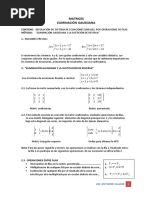 Eliminacion Gaussiana. Ejercicios