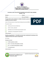 G 2 To 12 Interpretation Tool For Random Oral Reading