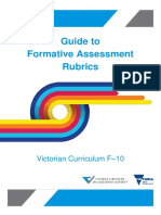 Guide To Formative Assessment Rubrics: Victorian Curriculum F - 10