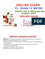 Maths Ix Assertion Reasoning Chapter 06