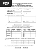 Application For Reimbursement of Children Education