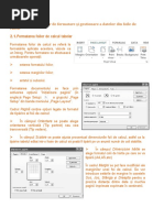 2.1.formatarea Foilor de Calcul Tabelar