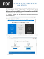 Manual de Instalación de Microsoft SQL Server