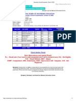 Secondary School Examination (Class X) 2022