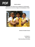 Modelo de Servicio Educativo para Estudiantes de Alto Desempeño Implementado A Través de Los Colegios de Alto Rendimiento (COAR) Estudio Cualitativo