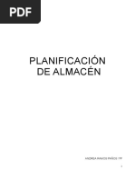 Planificación Almacén