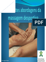 Diferentes Abordagens Da Massagem Desportiva