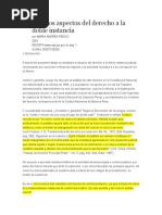 Algunos Aspectos Del Derecho A La Doble Instancia 2001 Piesco Maria Andrea