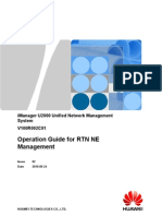 Operation Guide For RTN Ne Management: Imanager U2000 Unified Network Management System V100R002C01