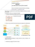 Matemática - Actividades para Los Días Comprendidos Entre El 18 Al 26 de Noviembre