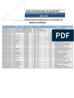 Plazas Vacantes Ugel Bellavista - Tercera Etapa - Evaluación Regular