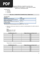 Medición de Temperatura de Termocupla