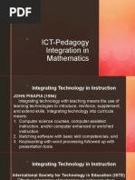 ICT-Pedagogy Integration in Mathematics