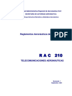 Https - WWW - Aerocivil.gov - Co - Normatividad - RAC - RAC 210 - Telecomunicaciones Aeronáuticas