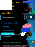 The Importance of Biblical Ethics and Morality.: Christian Foundation & Values Education 2