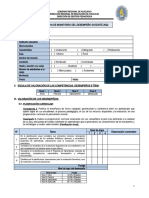 Ficha de Monitoreo Al Desempeño Docente - Agosto 2022