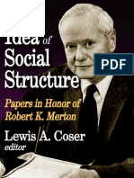 Lewis A. Coser (Editor) - The Idea of Social Structure - Papers in Honor of Robert K. Merton-Routledge (2012)