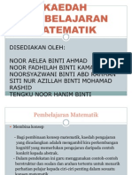 K1-Kaedah Pembelajaran Matematik