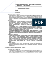 Especificaciones Tecnicas de Expediente de Infraestructura Educativa