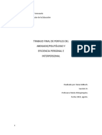 Trabajo Final de Perfiles Del Abogado/Politólogo Y Eficiencia Personal E Interpersonal