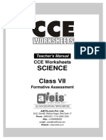 CCE-physical and Chemical Changes-Teacher - VII