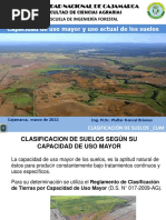 Capacidad de Uso Mayor y Uso Actual de Los Suelos: Facultad de Ciencias Agrarias Escuela de Ingeniería Forestal