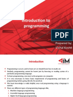 CP Chapter 01 Introdution To Programming