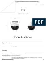 EZVIZ C8C - Cámara Wi-Fi Inteligente para Exteriores Con Movimiento Horizontal y Vertical