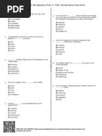 647 - Intermediate Vocabulary Test 2 Esl Vocabulary Exercises