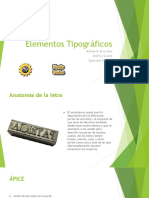 Elementos Tipográficos Anatomia de La Letra