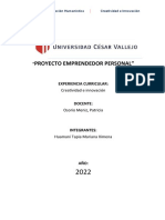 Estructura Del Proyecto Emprendedor Personal