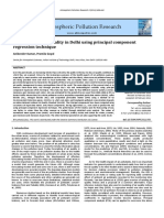 Forecasting of Air Quality in Delhi Using Principa