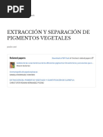 Extracción y Separación de Pigmentos Vegetales