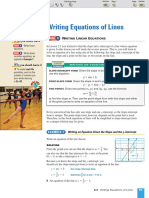 1.4 Writing Equations of Lines