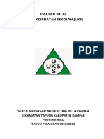 Daftar Nilai Uks 1