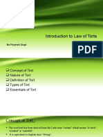 Introduction To Law of Torts