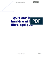 QCM Sur La Fibre Optique