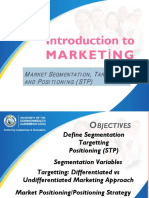 Lesson 6 Notes - Marketing Strategy (STP)