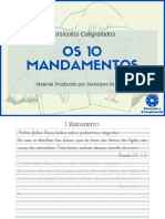 Caligrafia - 10 Mandamentos