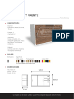 Ficha Tecnica - Credenza Mint Frente Madera