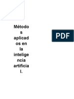 4 Metodos Usados en La Inteligencia Artificial