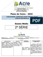 Plano de Curso 2022-2° Série - ESPANHOL