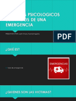 Aspectos Psicologicos Derivaados de Una Emergencia