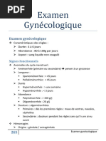 11 Examen Gynécologique - Fiches Sémio PCEM2