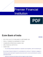 India's Premier Financial Institution