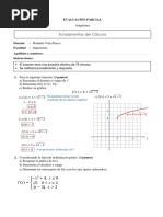 Parcial - Fundamentos Del Cálculo 2022 - Solución