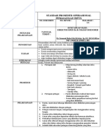 Standar Prosedur Operasional Pemasangan Infus