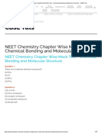 NEET Chemistry Chapter Wise Mock Test - Chemical Bonding and Molecular Structure - CBSE Tuts